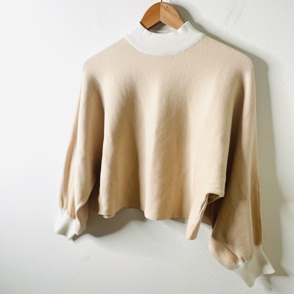YLLW the Label cropped mock neck sweater - Picture 3 of 7